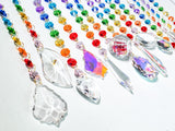 Rainbow Crystal Suncatchers, Choose Your Style, Chakra Rainbow Suncatcher - Chandelier Design