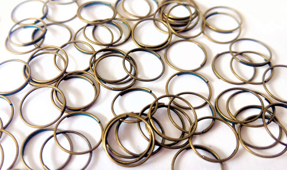 Bronze Tone Ring Connectors 10mm - ChandelierDesign