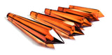 Dark Amber Icicle Chandelier Crystals, Pendants Pack of 5 - ChandelierDesign