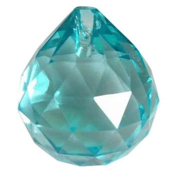 Light Aqua Chandelier Crystals Faceted Ball - ChandelierDesign
