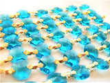 Aquamarine Chandelier Crystal Garland Yard of Prisms - ChandelierDesign