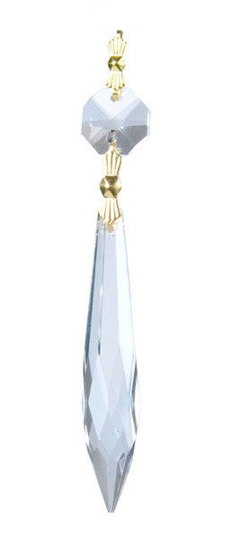 Clear Icicle Chandelier Crystal Prism Ornament - ChandelierDesign
