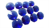 Cobalt Blue 14mm Octagon Beads Chandelier Crystals 2 Holes - ChandelierDesign