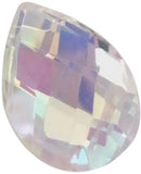 Iridescent AB Diamond Cut Teardrop Chandelier Crystals, Pack of 5 - ChandelierDesign