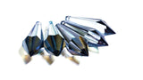 Grey Icicle Chandelier Crystals, Pendants Pack of 5 - ChandelierDesign