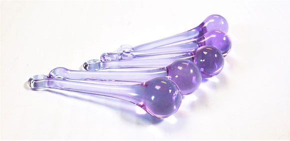 Lilac Purple Raindrop Chandelier Crystals, Pack of 5 - ChandelierDesign
