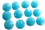 Opaline Aqua 14mm Octagon Beads Chandelier Crystals 2 Hole - ChandelierDesign