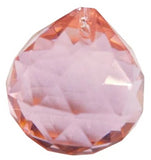 Pink Chandelier Crystal Faceted Ball Prism - ChandelierDesign
