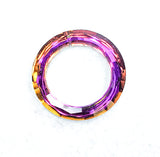 Metallic Fuchsia Rainbow Ring Chandelier Crystal, 50mm Foiled Crystal