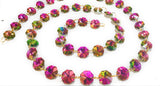 Rose Rainbow Yard Chandelier Crystals Garland - Ring Connectors - ChandelierDesign
