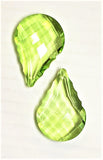Spring Green Round French Cut Chandelier Crystals, 50mm Pack of 5 - ChandelierDesign