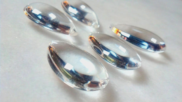 Clear Smooth Teardrop, 38mm Chandelier Crystals, Pack of 5 - ChandelierDesign