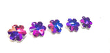 Metallic Purple Snowflake Chandelier Crystals, 20mm Pendants Pack of 5 - ChandelierDesign