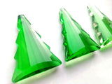 Green Christmas Tree Chandelier Crystals, Green Pine Tree Suncatcher - ChandelierDesign