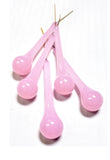 Opaline Pink 76mm Vintage Raindrop Chandelier Crystals, Pack of 5 - ChandelierDesign