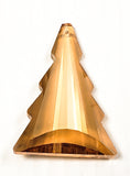 Golden Champagne Christmas Tree Chandelier Crystals, Gold Pine Tree Suncatcher - ChandelierDesign