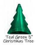 Teal Green Christmas Tree Chandelier Crystals, Caribbean Green Pine Tree Suncatcher