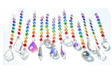 Rainbow Crystal Suncatchers, Choose Your Style, Chakra Rainbow Suncatcher - Chandelier Design