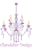 chandelier design logo purple chandelier
