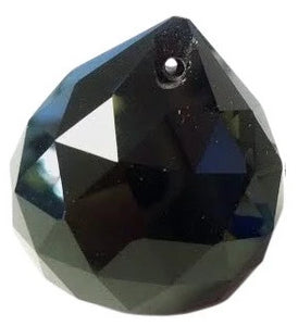 Black Chandelier Crystal Faceted Ball Prism - ChandelierDesign
