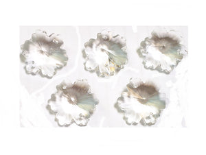 Clear Snowflake Chandelier Crystals, 30mm Beads Pack of 5 - ChandelierDesign