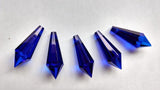 Dark Blue Icicle Chandelier Crystals Pendants Pack of 5 - ChandelierDesign