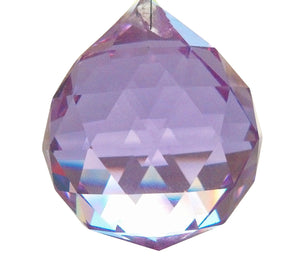 Lilac Purple Chandelier Crystal Faceted Ball Prism - ChandelierDesign