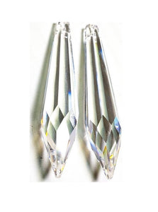 Clear Icicle Chandelier Crystals, Asfour Lead Crystal #424 Pack of 5 - Chandelier Design