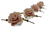 Cafe Chandelier Roses Pack of 5 Crystals, Shabby Chic Rose Chandelier Decoration - 82E