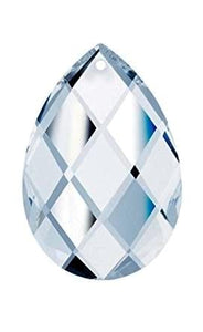 Clear Diamond Cut Teardrop Chandelier Crystals, Asfour Lead Crystal #874 Pack of 5 - ChandelierDesign