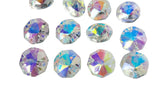 Iridescent AB 14mm Octagon Beads Chandelier Crystals 2 Holes - ChandelierDesign