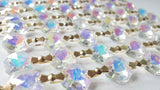 Iridescent AB Chandelier Crystal Garland Yard of Prisms - Asfour Lead Crystal - ChandelierDesign