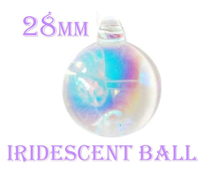 smooth iridescent chandelier ball