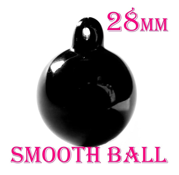 smooth black chandelier ball