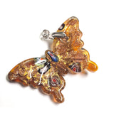 Glass Lampwork Butterfly Pendants - ChandelierDesign