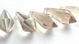 Champagne Icicle Chandelier Crystals, U-drop Pendant Pack of 5 - ChandelierDesign