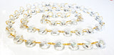 Clear Yard Chandelier Crystals Garland -Ring Connectors - ChandelierDesign