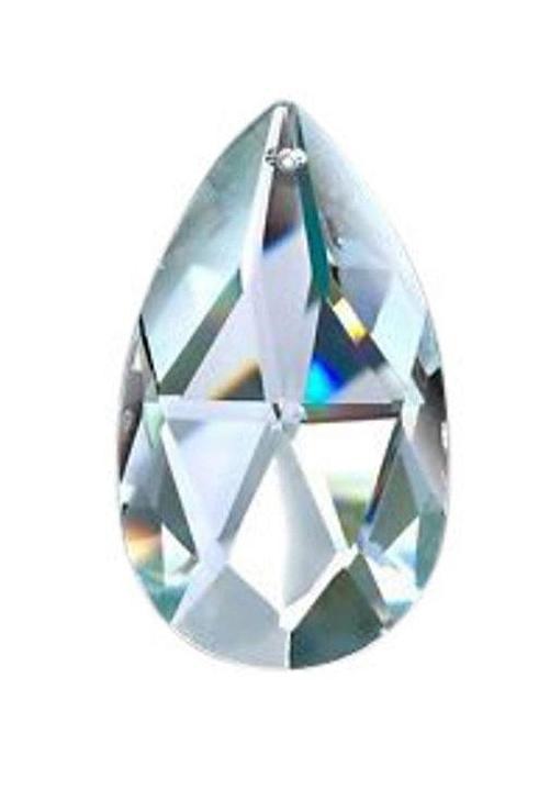 Clear Teardrop Chandelier Crystals, Asfour Lead Crystal #872, Pack of 5 - ChandelierDesign