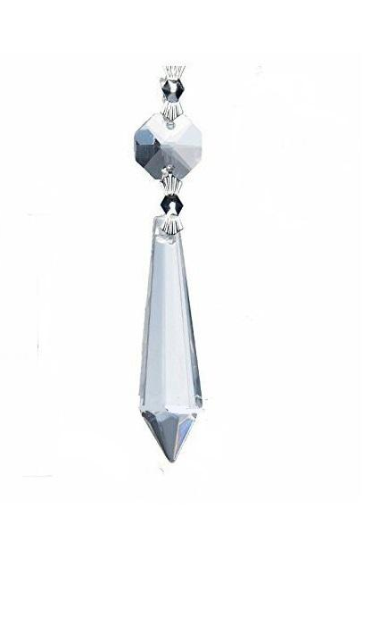 5 Clear Hanging Rain Drop Crystal Glass Pendant Chandelier Lamp Prisms 5 Clear Hanging Rain Drop Crystal Glass Pendant Chandelier Lamp Prisms