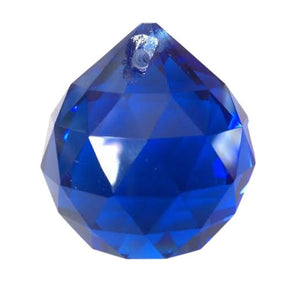 Cobalt Blue Chandelier Crystal Faceted Ball Prism - ChandelierDesign