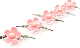 Pink Daisies for Chandelier Pack of 5 Crystals, Chic Daisy Chandelier Decoration 80F