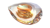 Dragon's Eye Teardrop Chandelier Crystals Prisms, Iridescent Peach Crystal Pendants - ChandelierDesign