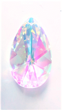 Iridescent AB European Cut Teardop Chandelier Crystals, Asfour Lead Crystal #873 Pack of 5 - ChandelierDesign
