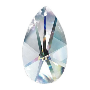 Clear European Cut Teardop Chandelier Crystals, Asfour Lead Crystal #873 Pack of 5 - ChandelierDesign