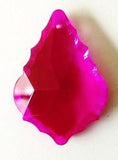 Fuchsia French Cut Chandelier Crystals Pack of 5 - ChandelierDesign