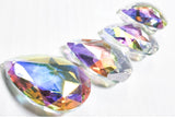 Iridescent Star Faceted Teardrop Chandelier Crystals, 38mm Pack of 5 - ChandelierDesign