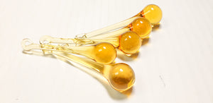 Yellow Gold 80mm Raindrop Chandelier Crystals, Pack of 5 - ChandelierDesign