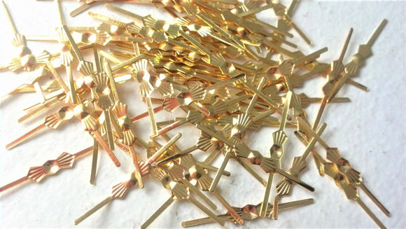 500pcs 33mm Golden Bowtie Connectors For Chandelier Crystal Prisms Light Parts