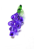 Purple Murano Style Glass Grapes for Chandeliers 65mm Fruit Ornaments - ChandelierDesign