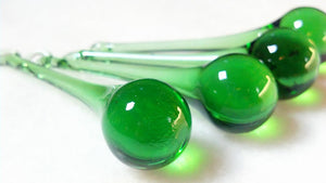 Green 80mm Raindrop Chandelier Crystals, Pack of 5 - ChandelierDesign